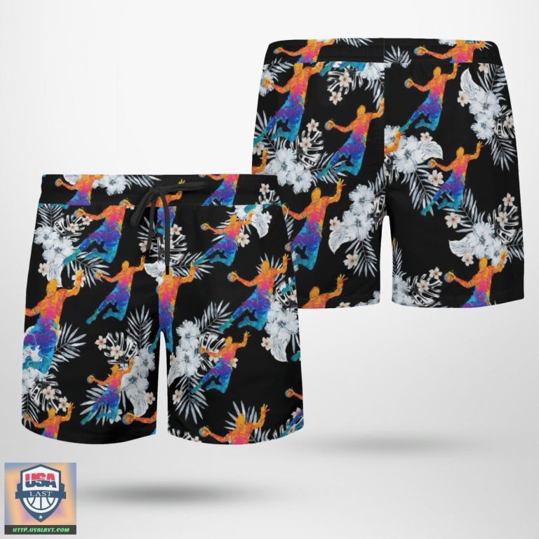 Discount Handball Troipical Hawaiian Shirt Summer Short