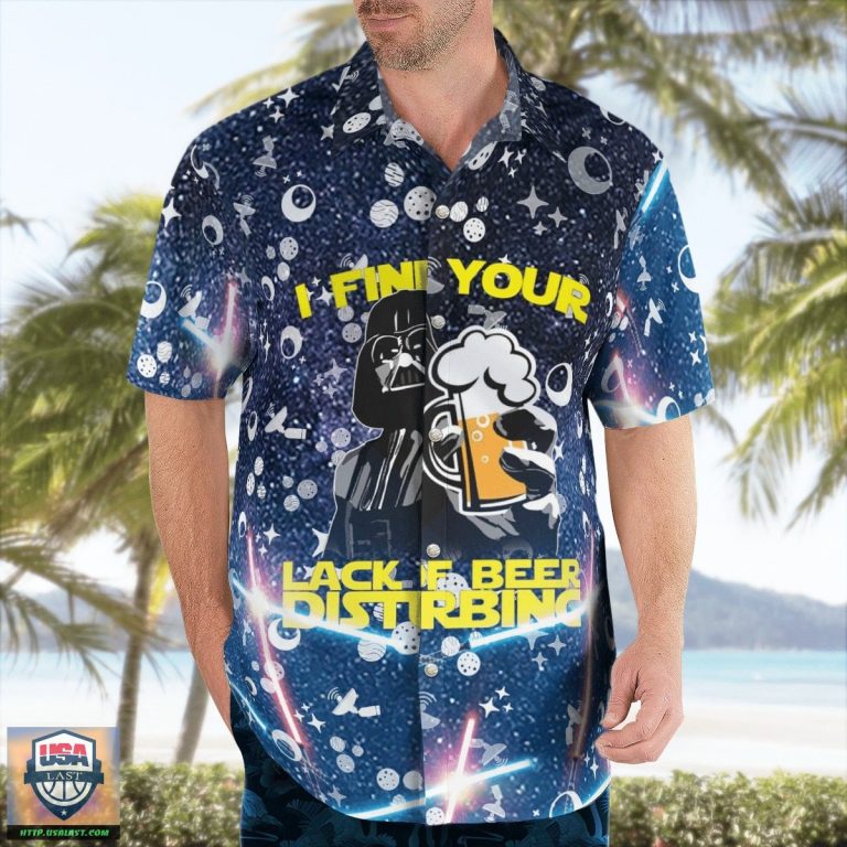 Perfect - Darth Vader I Find Your Lack Of Beer Disturbing Star Wars Hawaiian Shirts Beach Short