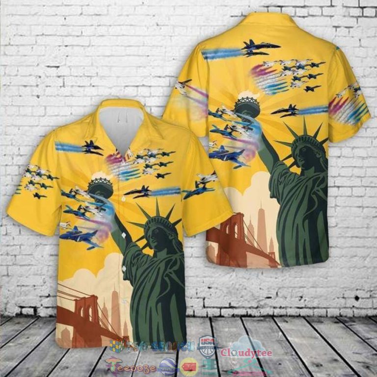 4th Of July Independence Day US Air Force Blue Angels Thunderbirds Hawaiian Shirt