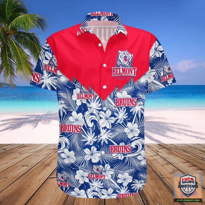 Belmont Bruins NCAA Tropical Seamless Hawaiian Shirt