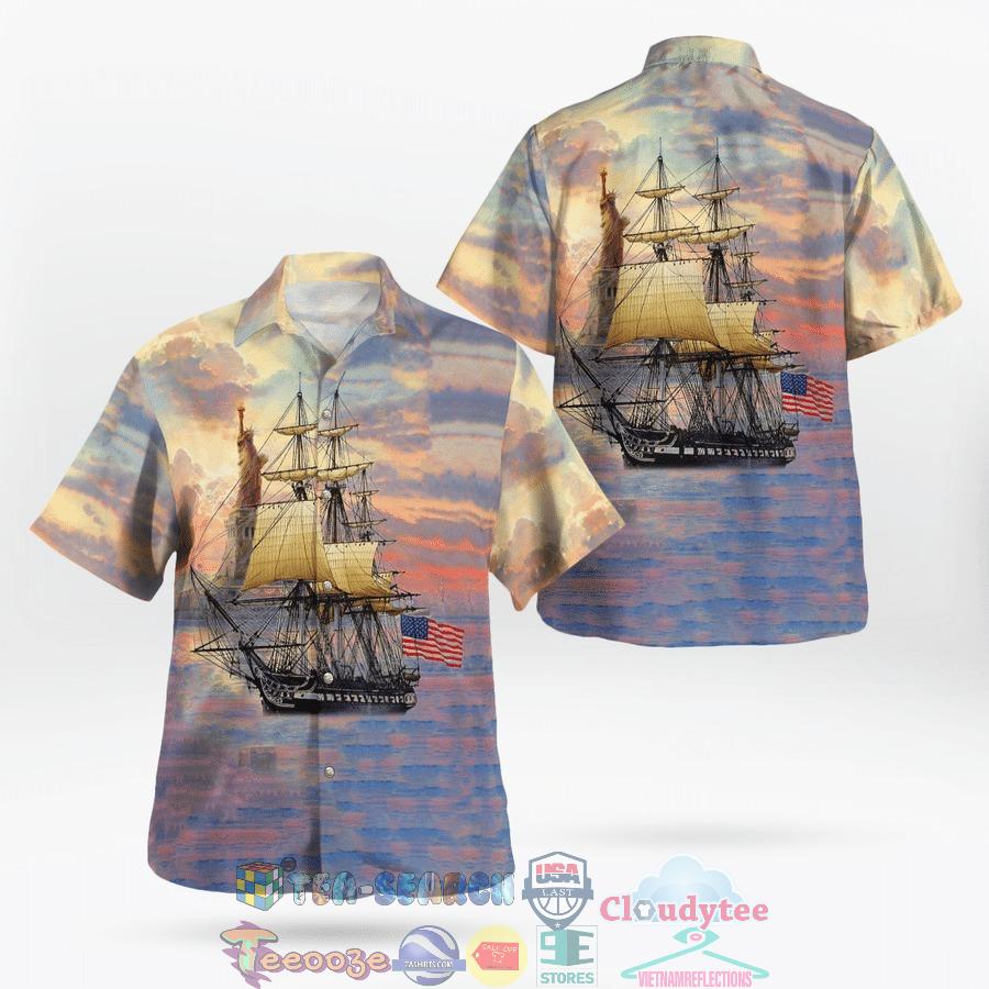 4th Of July Us Navy USS Constitution Independence Day Hawaiian Shirt