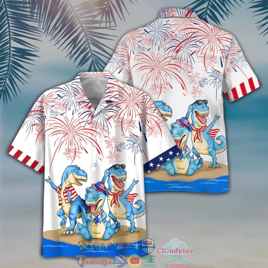 Dinosaur Independence Day Is Coming Hawaiian Shirt