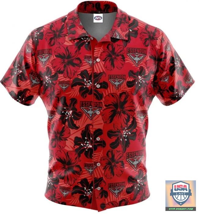 Excellent Essendon Bombers AFL Tropical Hawaiian Shirt