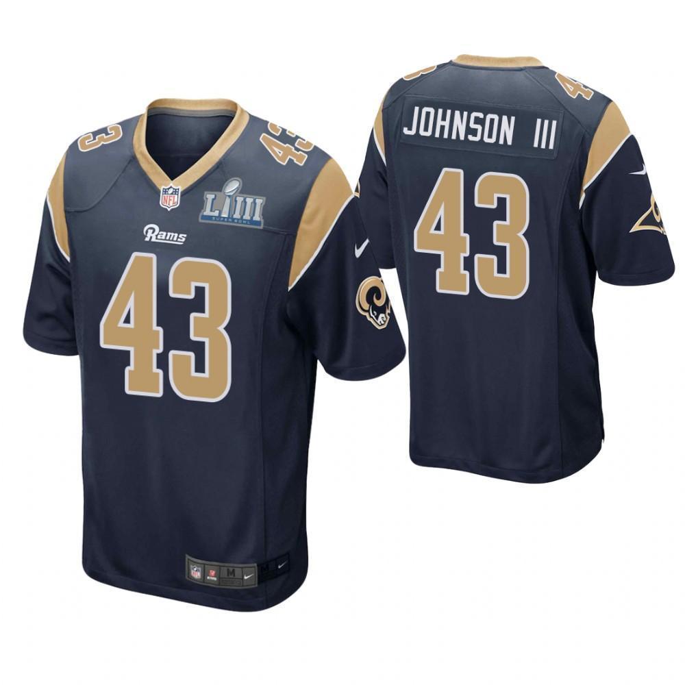 NEW John Johnson Los Angeles Rams Super Bowl LIII Football Jersey