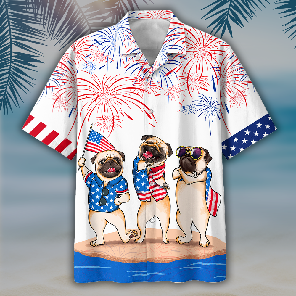 NEW Pug Independence Day Is Coming Hawaii Shirt, Shorts