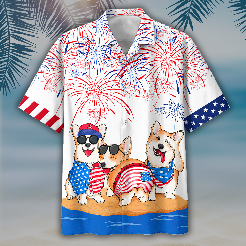 NEW Corgi Independence Day Is Coming Hawaii Shirt, Shorts