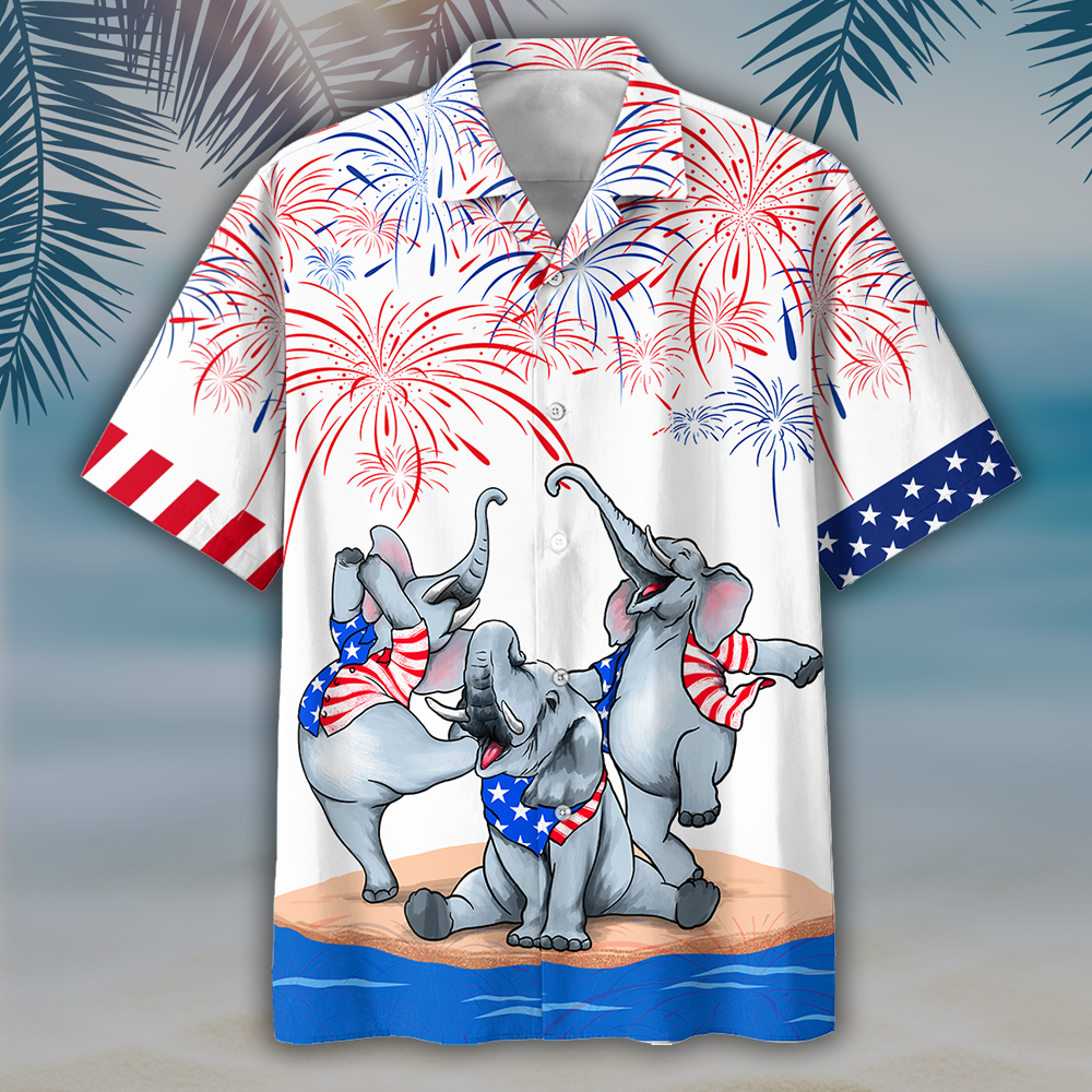 NEW Three Elephant Independence Is Coming Hawaii Shirt, Shorts
