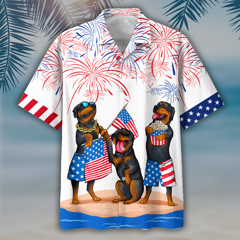 NEW Rottweiler Independence Day Is Coming Hawaii Shirt, Shorts