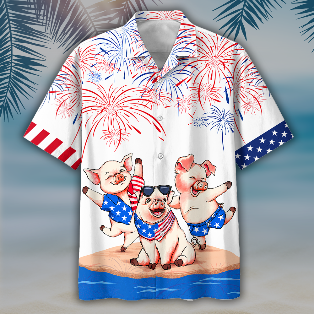 NEW Pig’s Independence Day Is Coming Hawaii Shirt, Shorts