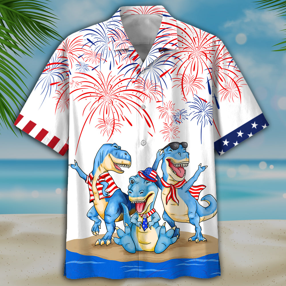 NEW Dinosaur Independence Day Is Coming Hawaii Shirt, Shorts