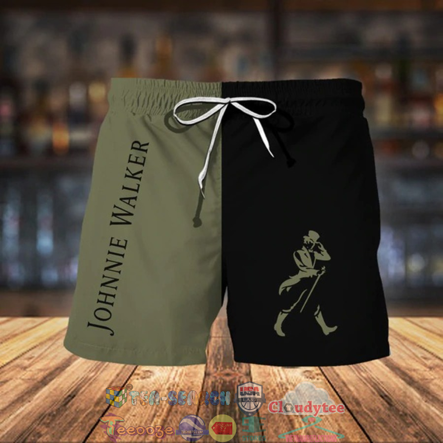 Johnnie Walker Whiskey Basic Hawaiian Shorts