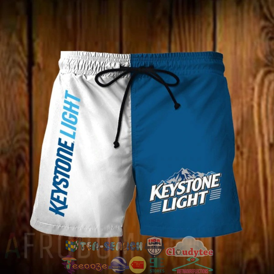 Keystone Light Beer Hawaiian Shorts