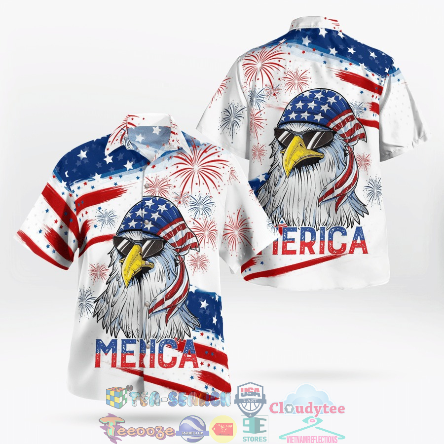 4th Of July Independence Day Eagle America Flag Hawaiian Shirt