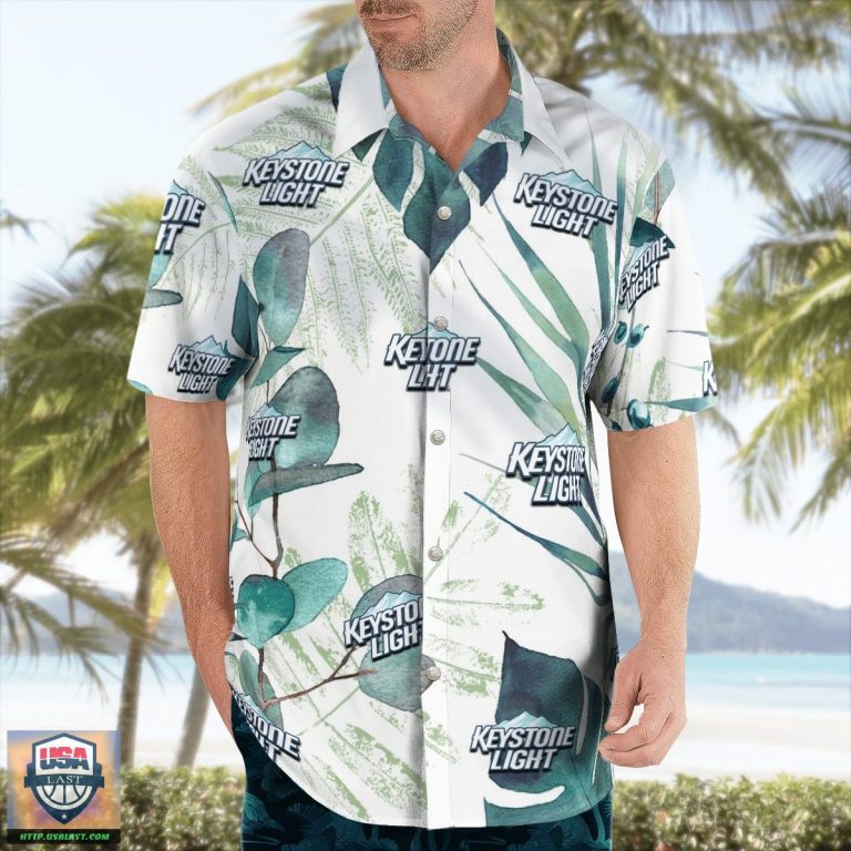 Best-Buy Keystone Light Beer Hawaiian Shirts Summer Short