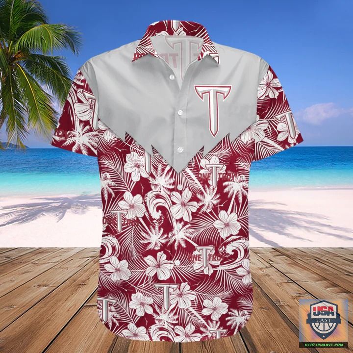 Good Idea Troy Trojans NCAA Tropical Seamless Hawaiian Shirt