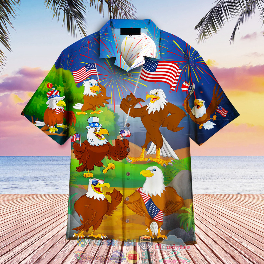4th Of July Independence Day Eagles Hawaiian Shirt