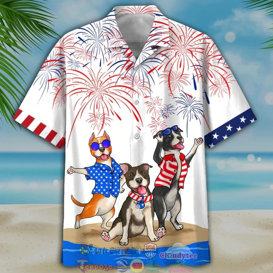 American Staffordshire Terrier Independence Day Is Coming Hawaiian Shirt