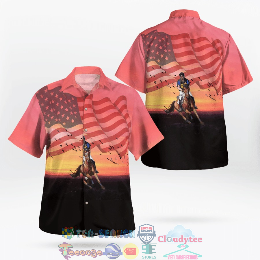 Horseback Riding Independence Day Hawaiian Shirt