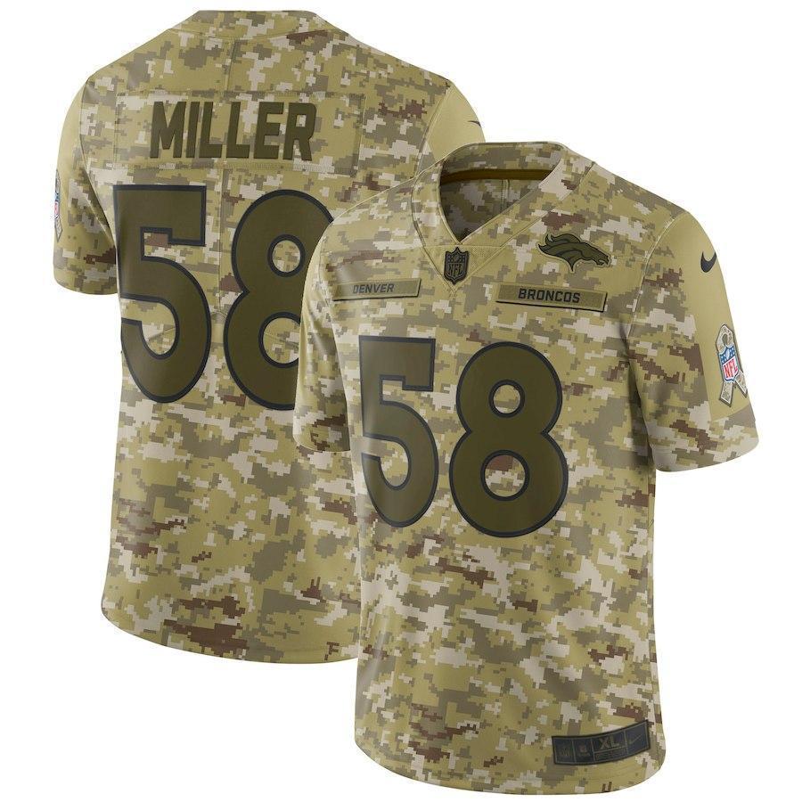 Von Miller Denver Broncos Camo Football Jersey
