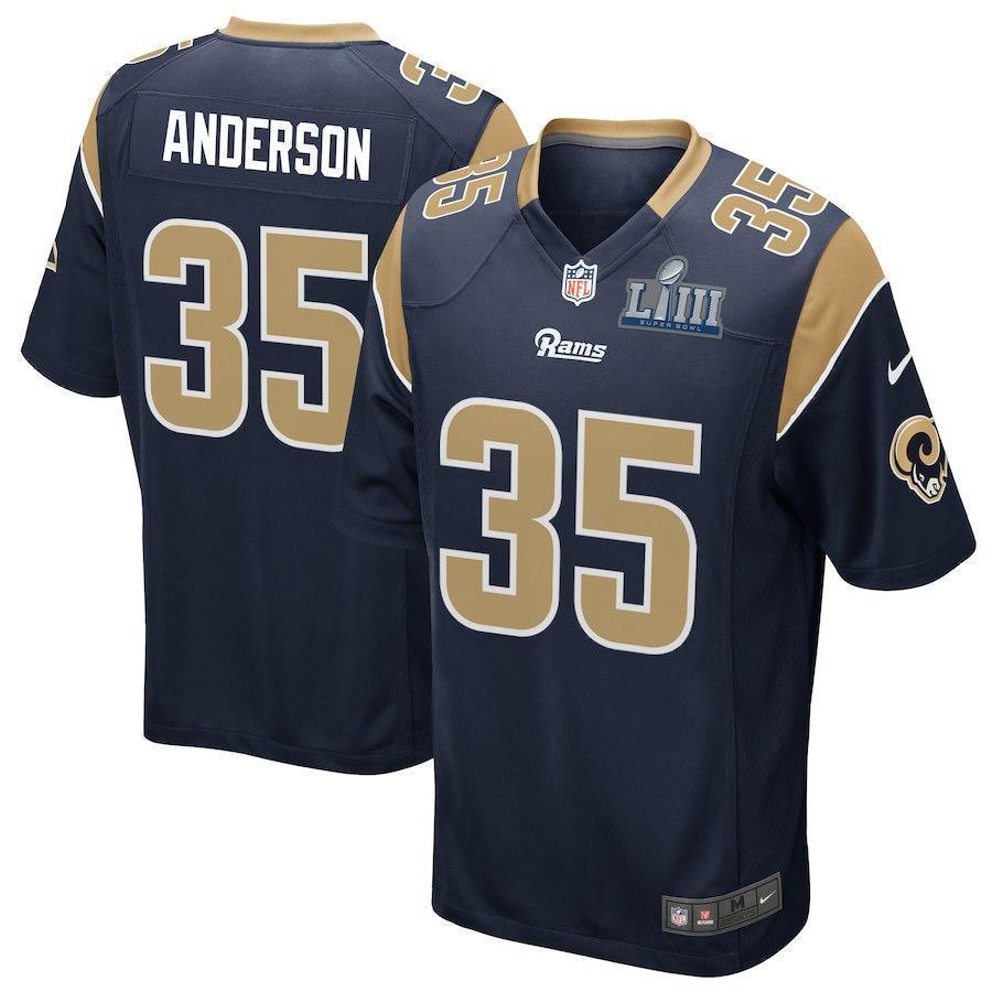 NEW C.J. Anderson Los Angeles Rams Super Bowl LIII Football Jersey