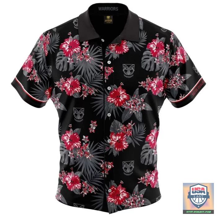 Top Finding New Zealand Warriors NRL Tropical Hawaiian Shirt