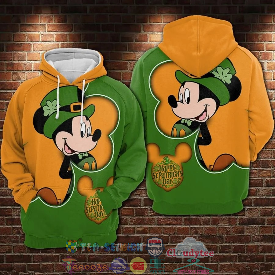 Mickey Mouse Irish St. Patrick’s Day 3D Hoodie