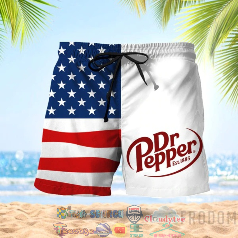 4th Of July Independence Day American Flag Dr Pepper Hawaiian Shorts