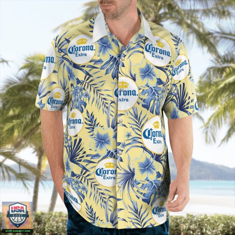 New Corona Extra Beer Hawaiian Shirts Beach Short