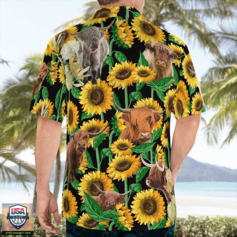 For Fans Highland Cattle Loves Hawaiian Shirt Summer Short