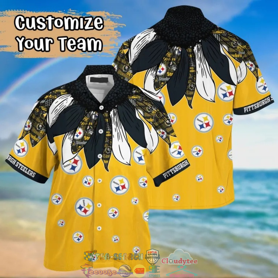 Pittsburgh Steelers NFL Native Feather Hawaiian Shirt