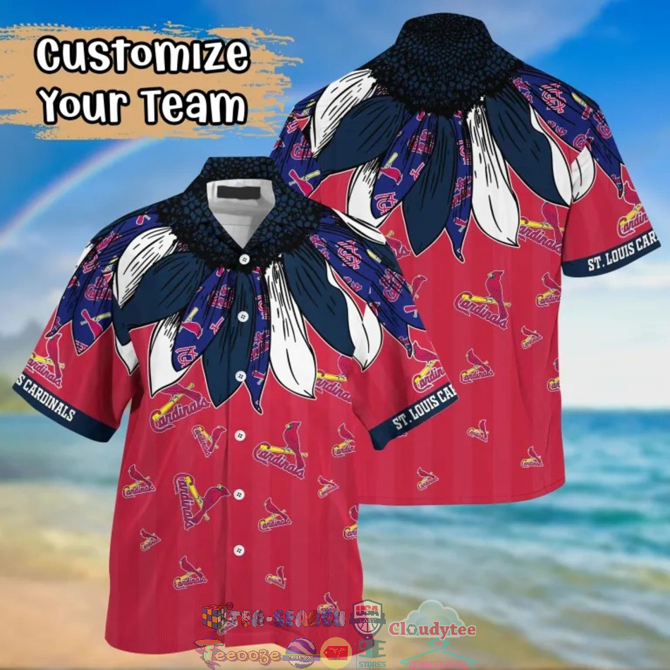 St. Louis Cardinals MLB Native Feather Hawaiian Shirt