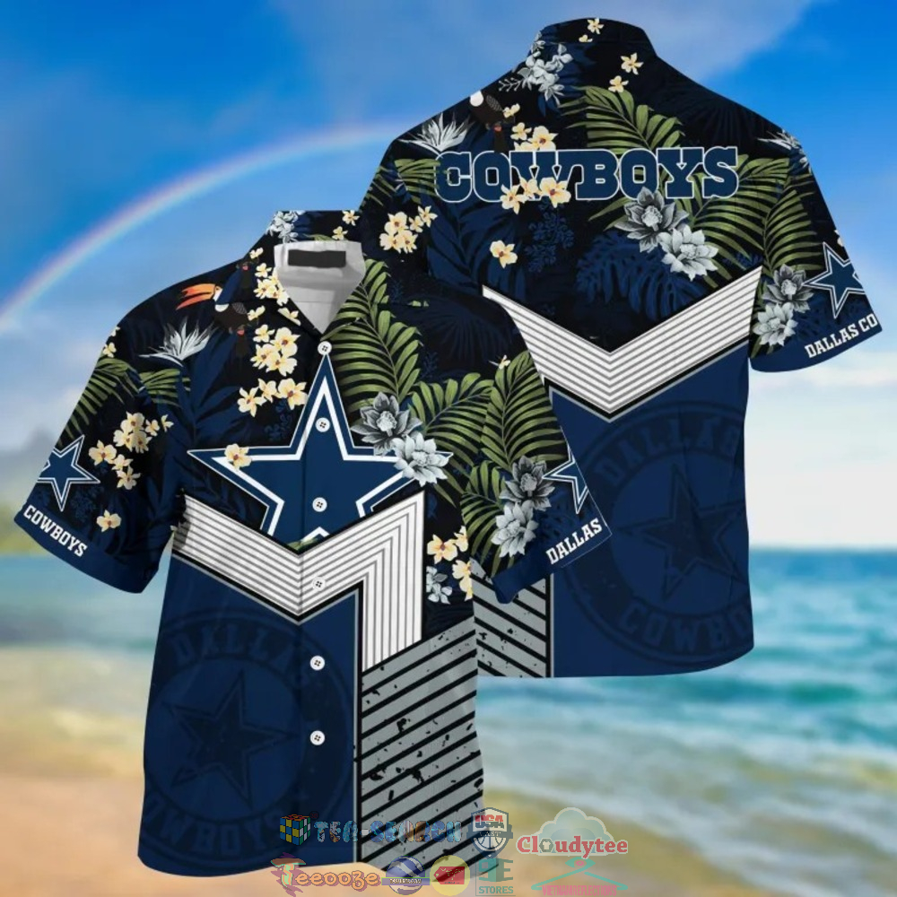Dallas Cowboys NFL Tropical Hawaiian Shirt And Shorts