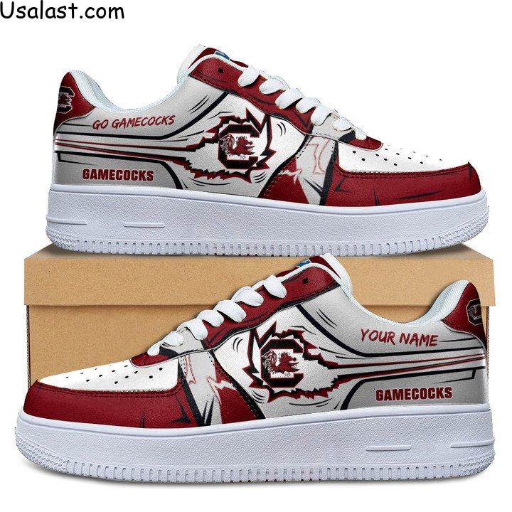 South Carolina Gamecocks Custom Name Air Force 1 Shoes Sneaker
