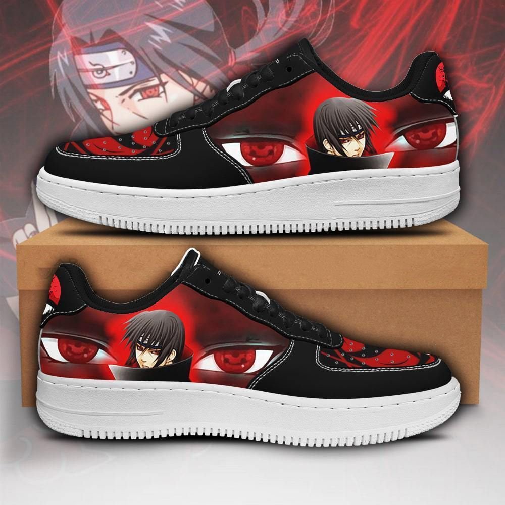 High Quality Itachi Sharingan Eyes Naruto Air Force 1 Sneaker Shoes