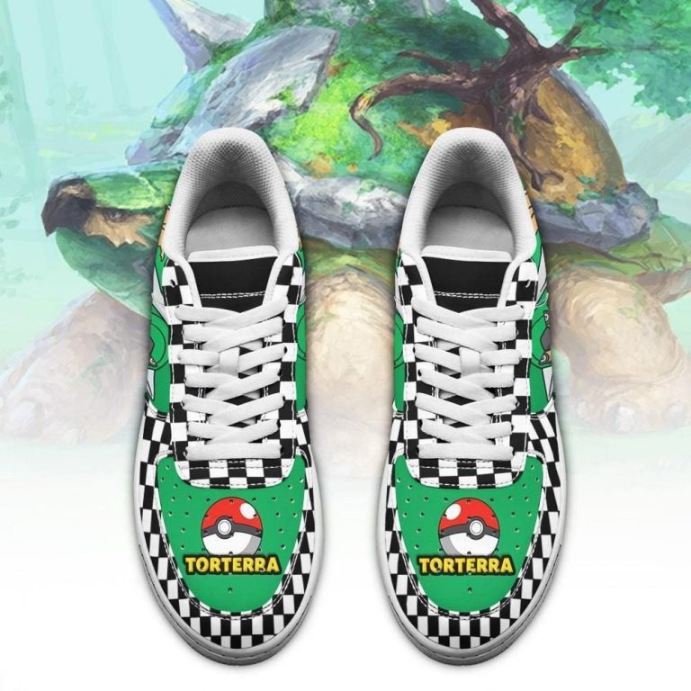 Top Rate Torterra Pokemon Air Force One Low Top Shoes Sneakers