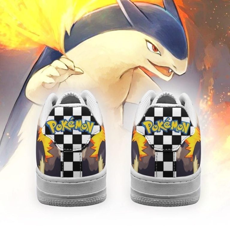 Top Finding Typhlosion Pokemon Air Force One Low Top Shoes Sneakers