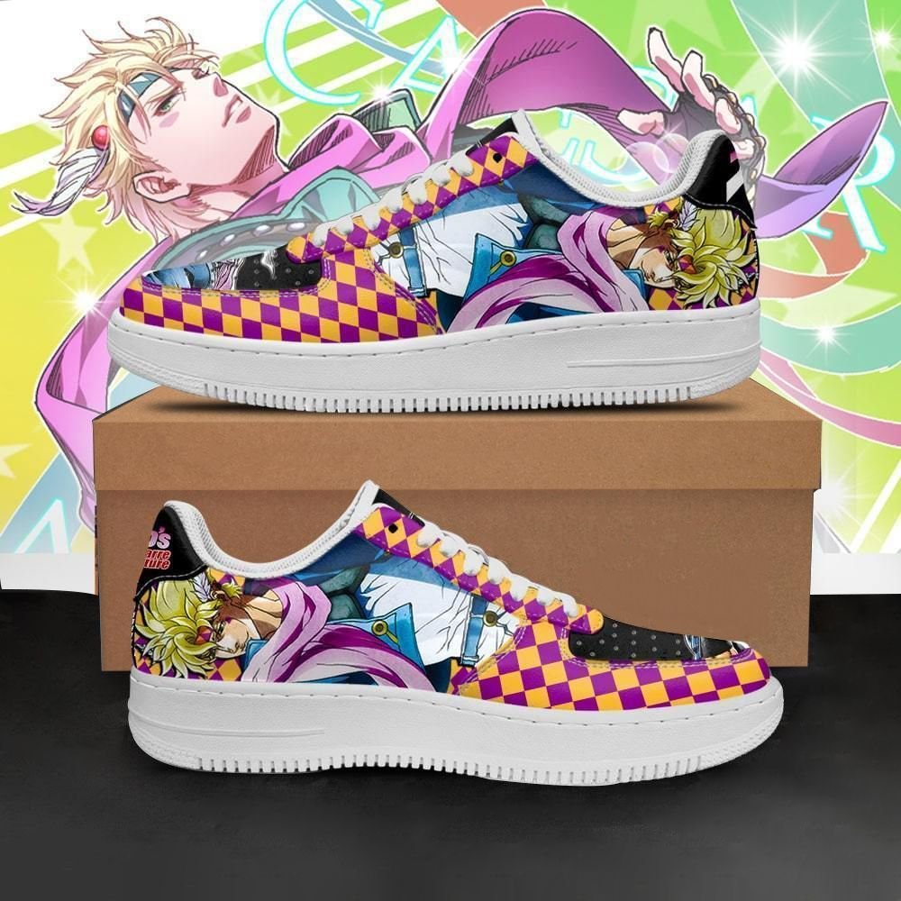 Limited Edition Caesar Anthonio Zeppeli JoJo Air Force 1 Sneaker Shoes