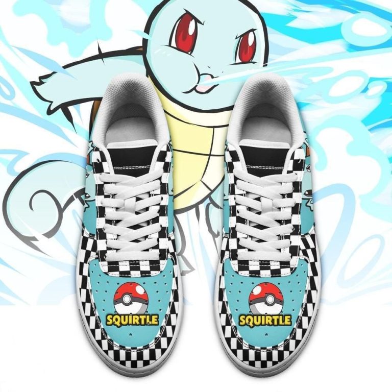 Ultra Hot Squirtle Pokemon Caro Air Force One Low Top Shoes Sneakers