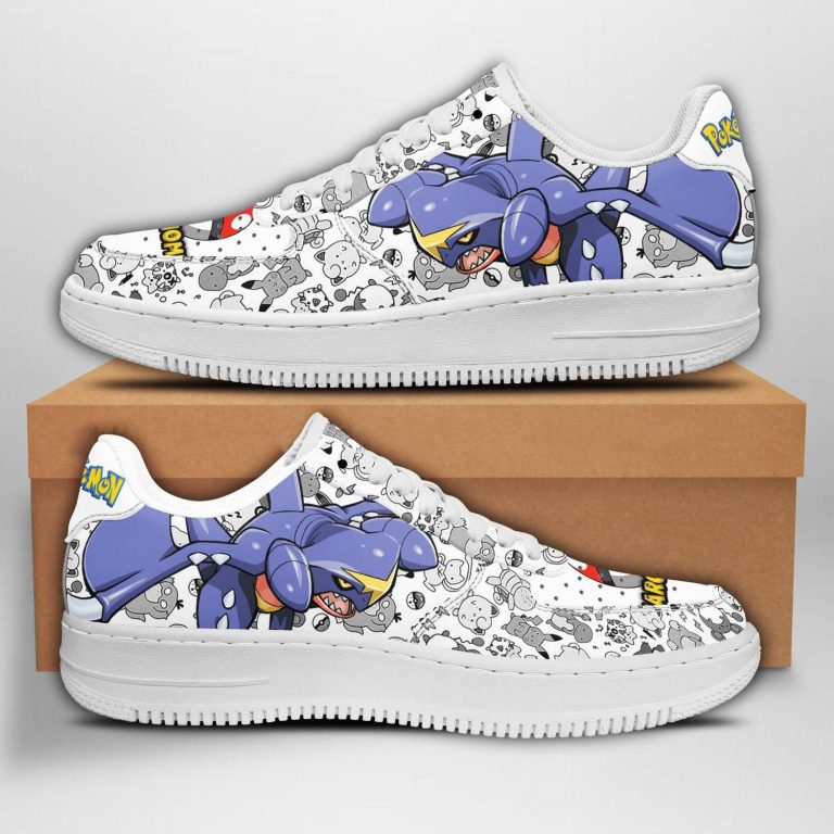 Traditional Garchomp Pokemon Air Force One Low Top Shoes Sneakers