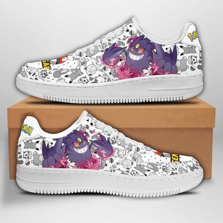Unique Gengar Pokemon Air Force One Low Top Shoes Sneakers