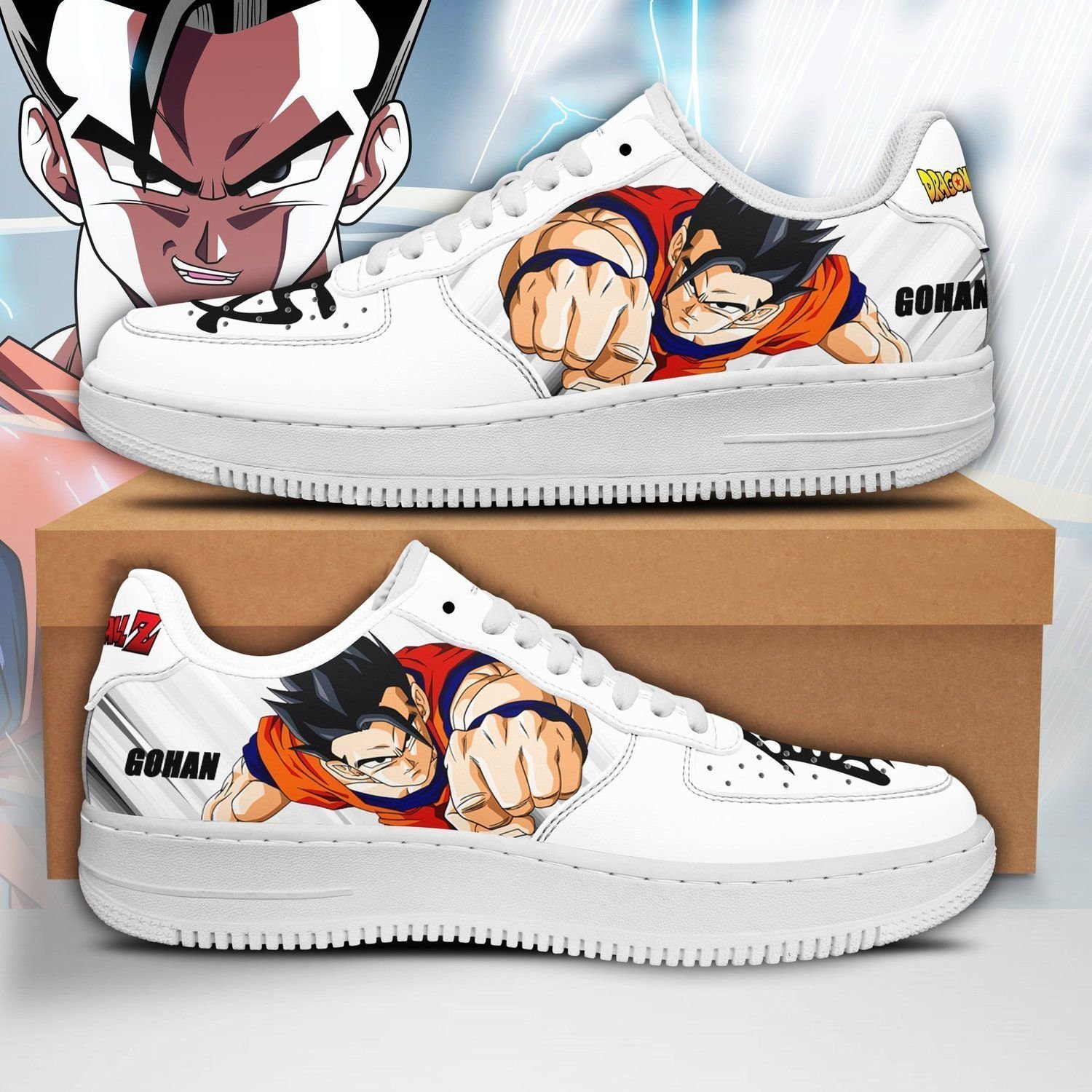 New Taobao Gohan Dragon Ball Z Air Force 1 Sneaker Shoes