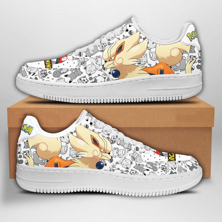 Top Rate Arcanine Pokemon Air Force One Low Top Shoes Sneakers