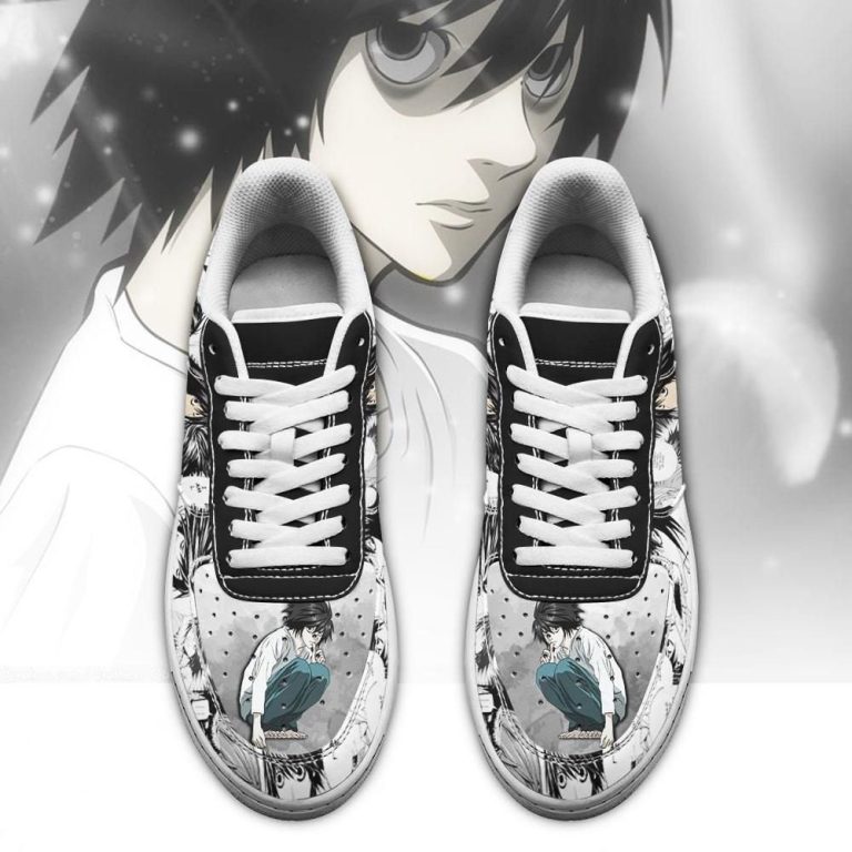 Official L Lawliet Death Note Air Sneakers AF1 Anime Shoes