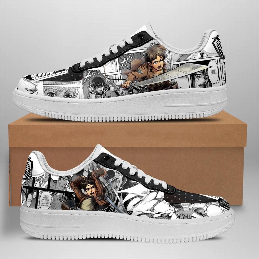 Low Price Attack On Titan Manga Air Force 1 Sneaker Shoes
