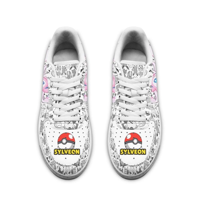 Luxurious Sylveon Pokemon Air Force 1 Sneaker Shoes