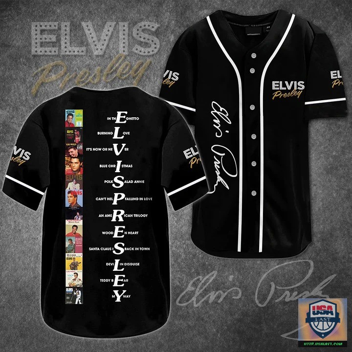 Beautiful Elvis Presley Albums Baseball Jersey Shirt