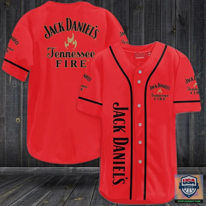 For Fans Jack Daniel’s Tennessee Fire Baseball Jersey Shirt