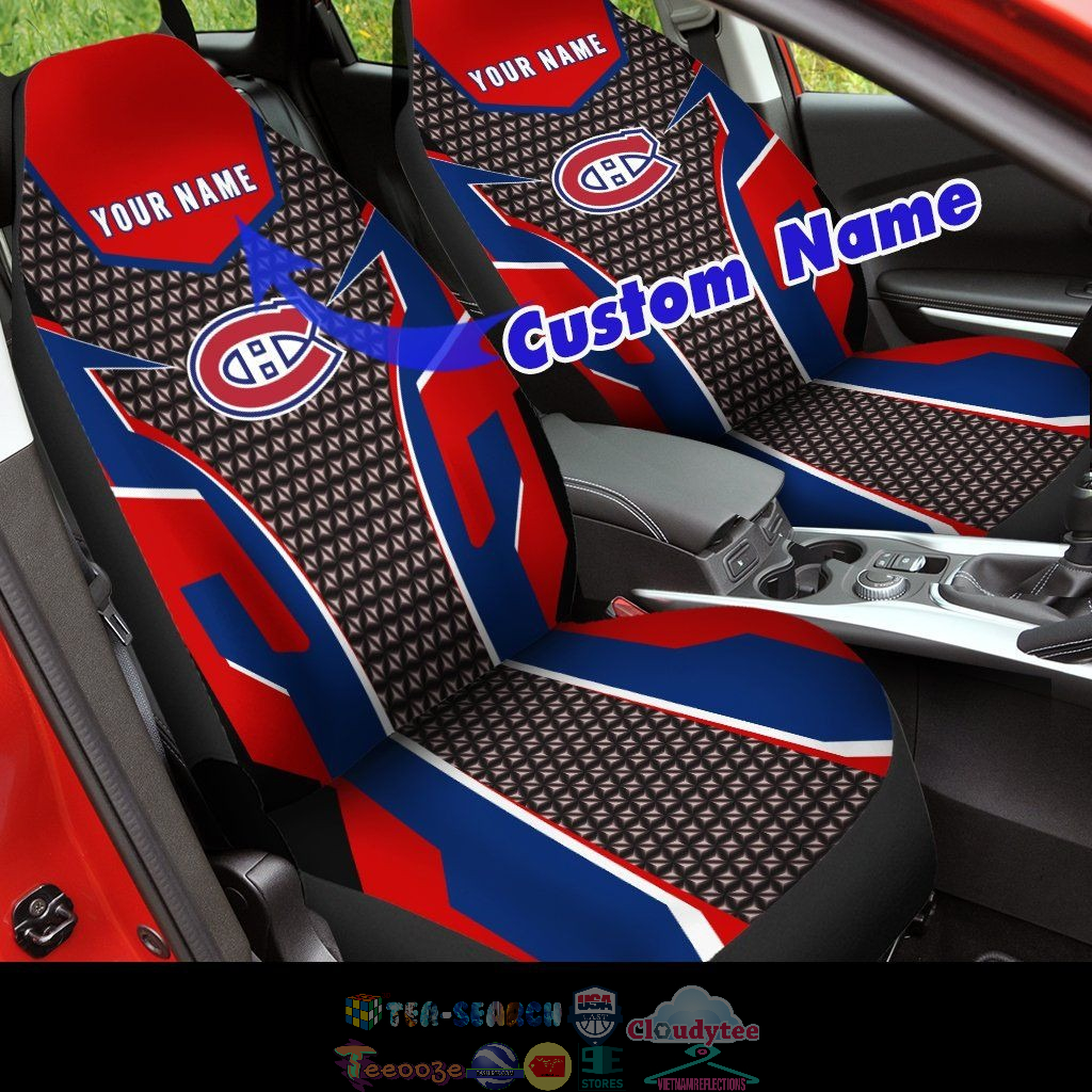 Personalized Montreal Canadiens NHL ver 3 Car Seat Covers