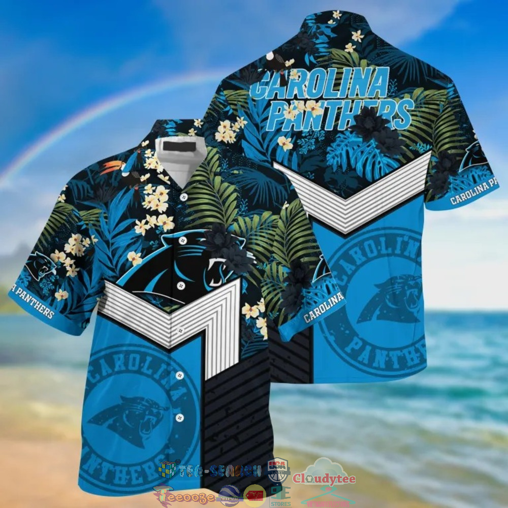 Carolina Panthers NFL Tropical Hawaiian Shirt And Shorts