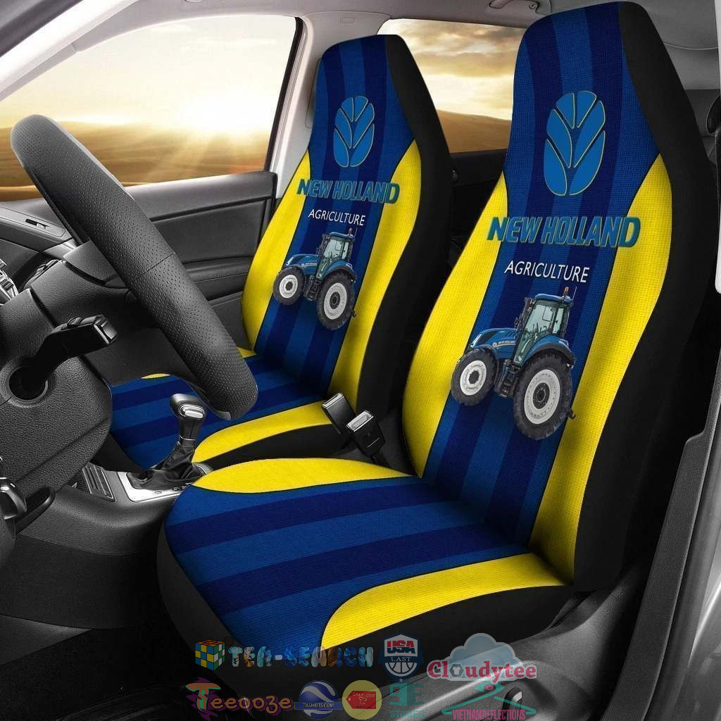 New Holland Agriculture ver 2 Car Seat Covers